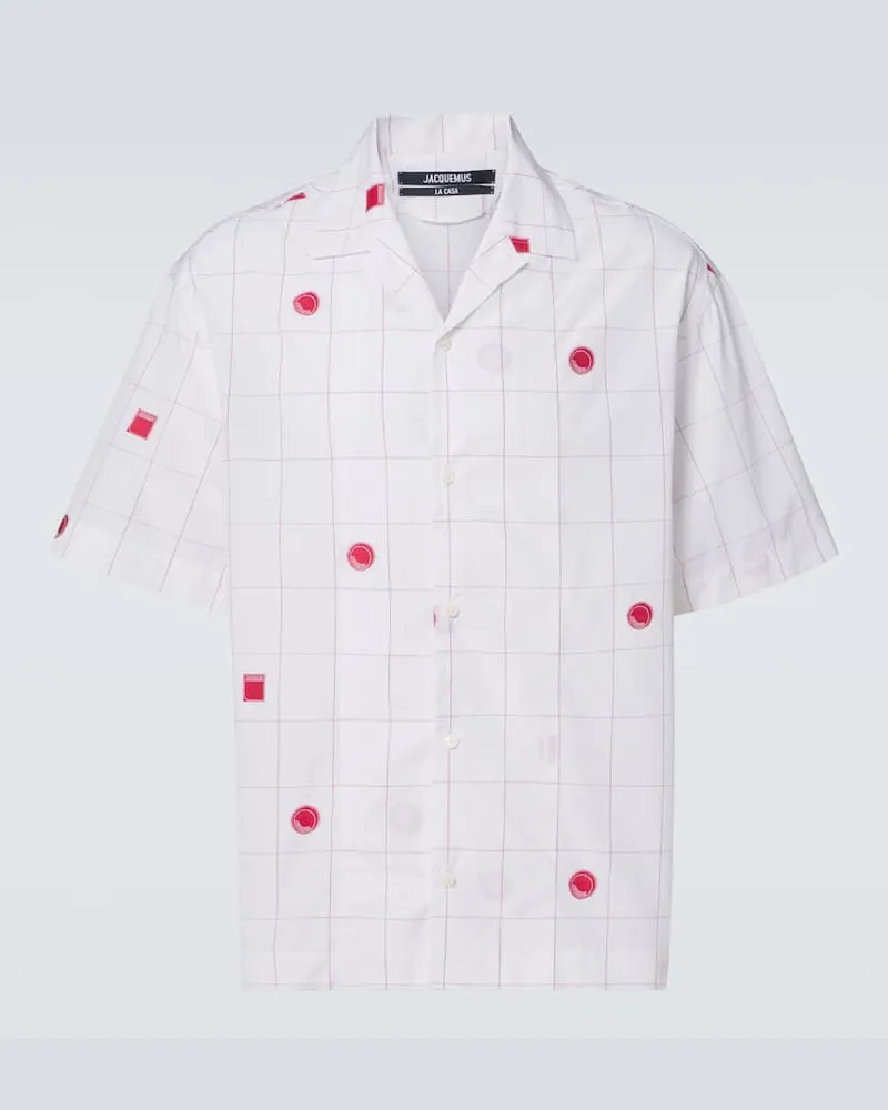 Jacquemus Hemd aus Baumwoll-Jacquard Weiß