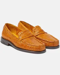 Marni Loafers aus Leder Orange