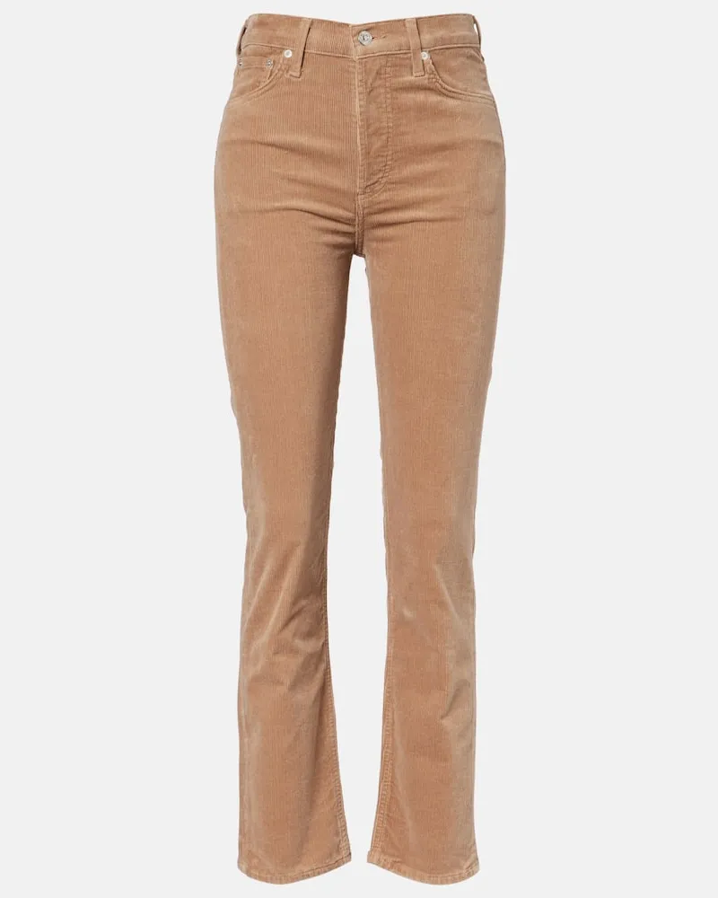 Citizens of humanity Gerade Hose Blaine aus Baumwoll-Cord Beige