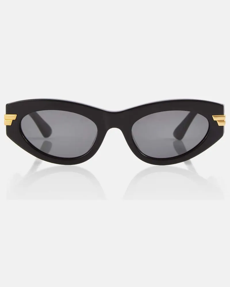 Bottega Veneta Ovale Sonnenbrille Classic Schwarz