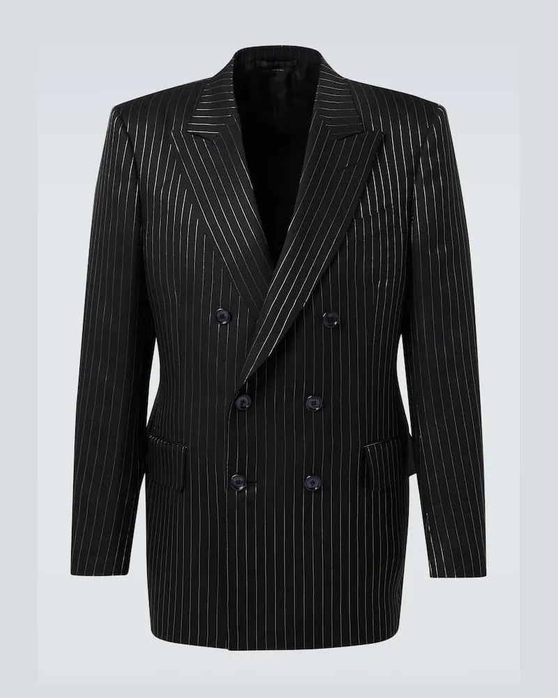 Tom Ford Blazer aus einem Wollgemisch Schwarz