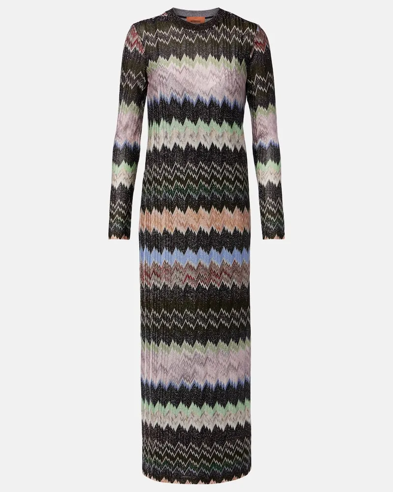 Missoni Maxikleid aus Jacquard-Lamé Multicolor