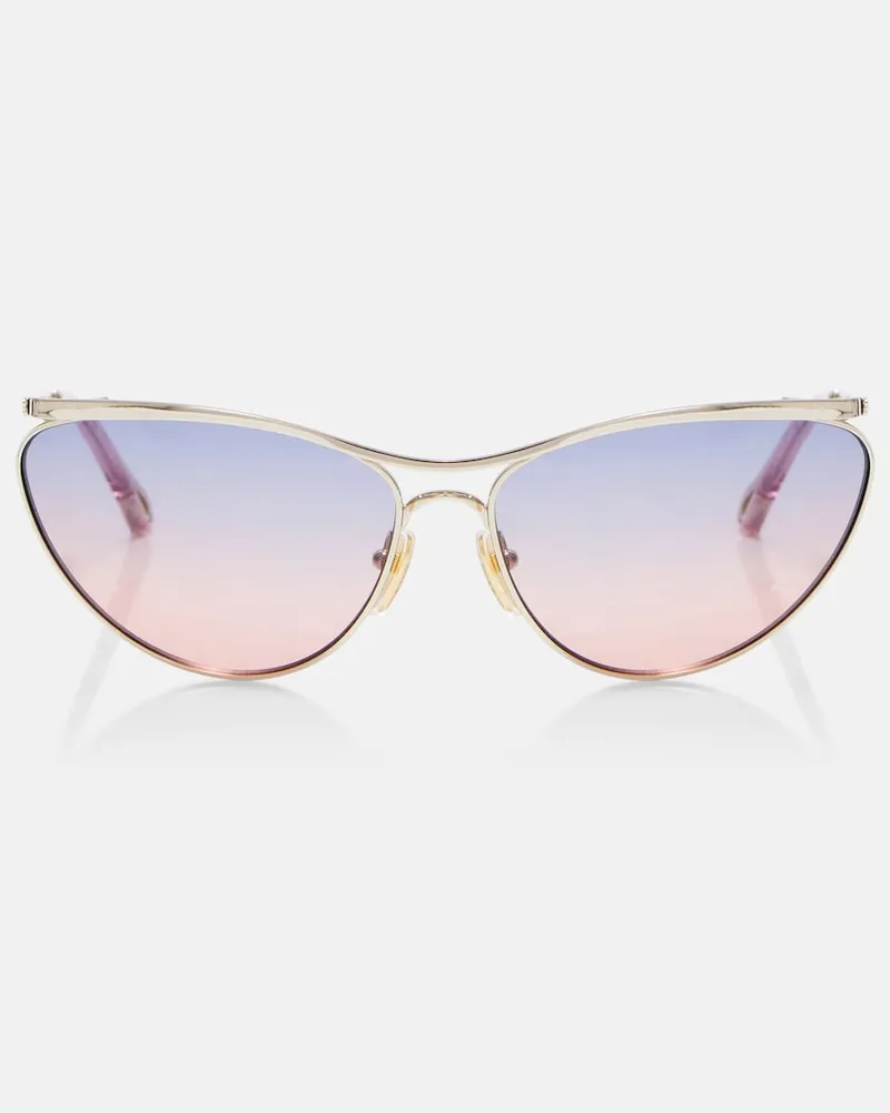 Chloé Chloé Cat-Eye-Sonnenbrille Fashion Show Gold