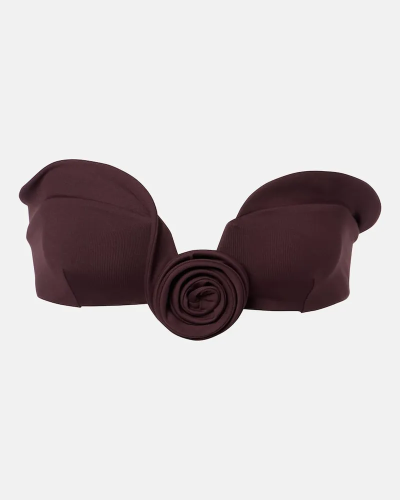 Magda Butrym Bikini-Oberteil Burgunderrot