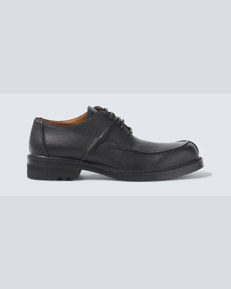 Dries van Noten Schnürschuhe aus Leder Schwarz