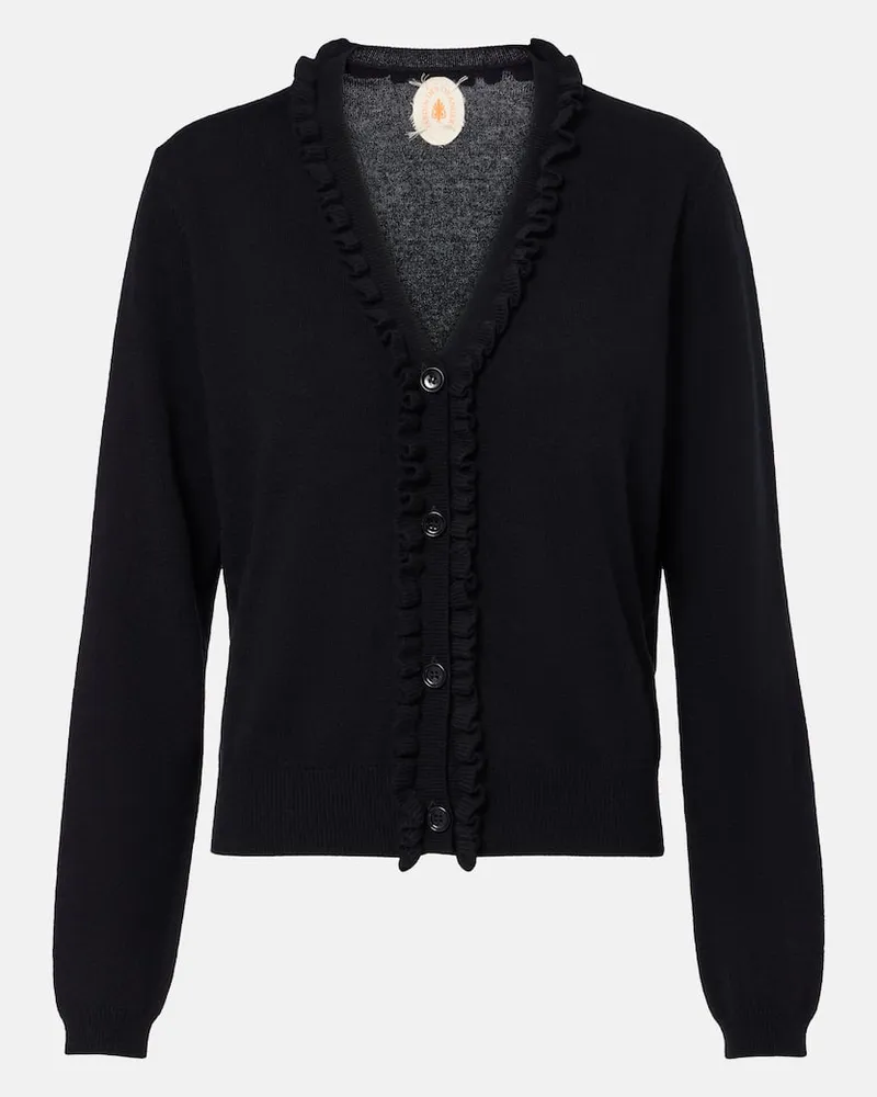 Jardin des Orangers Cardigan aus Wolle und Kaschmir Schwarz