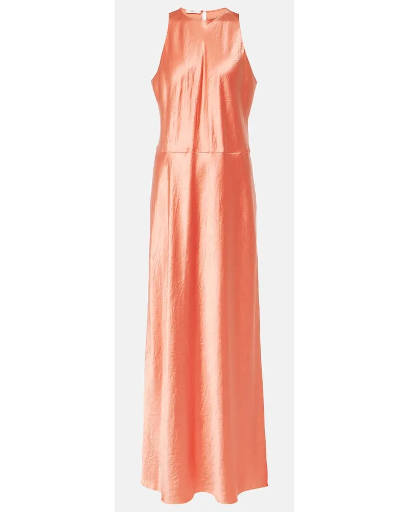 Vince Maxikleid aus Satin Pink