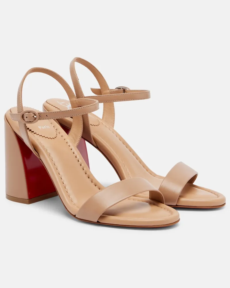 Christian Louboutin Sandalen Jane aus Leder Beige