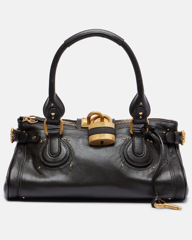 Chloé Chloé Schultertasche Paddington Small aus Leder Braun