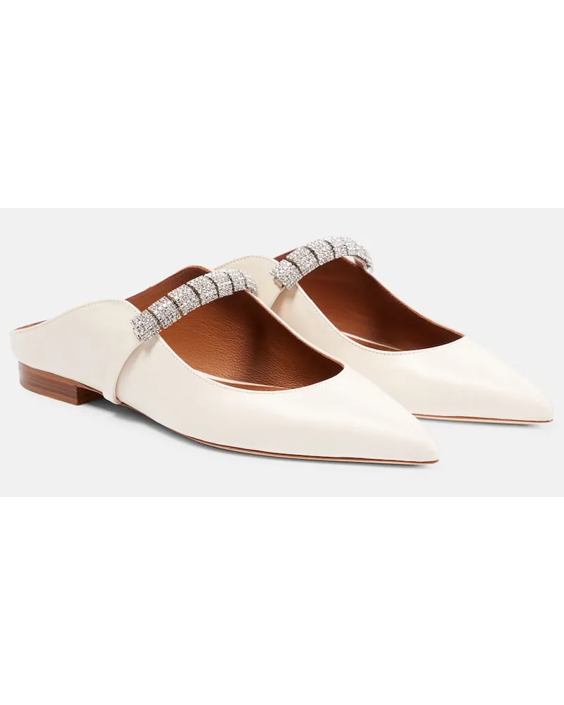 Malone Souliers Slippers Bella aus Leder Nude