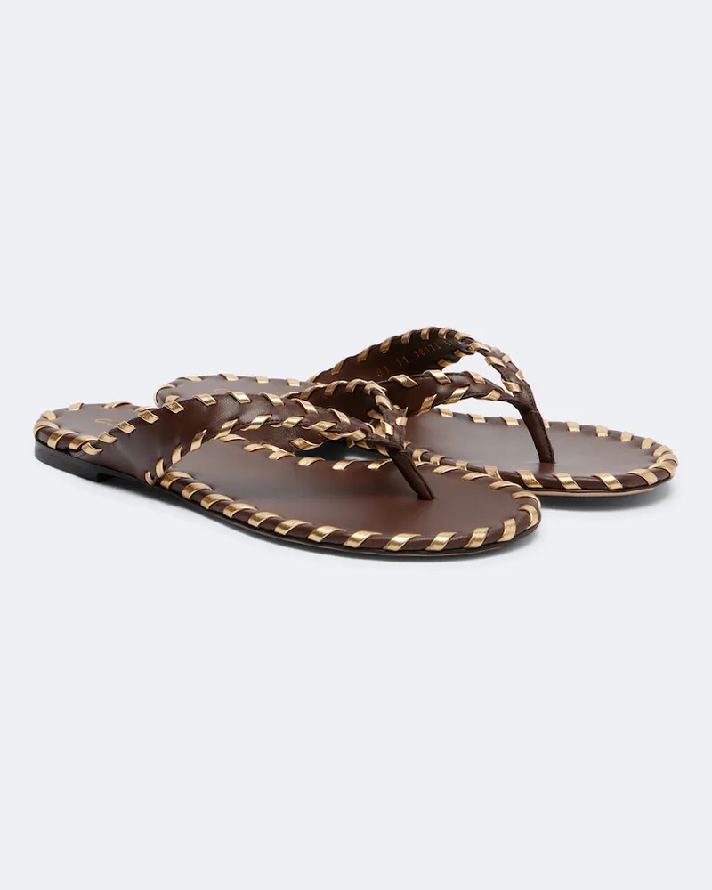 Gianvito Rossi Sandalen Zaira aus Leder Braun