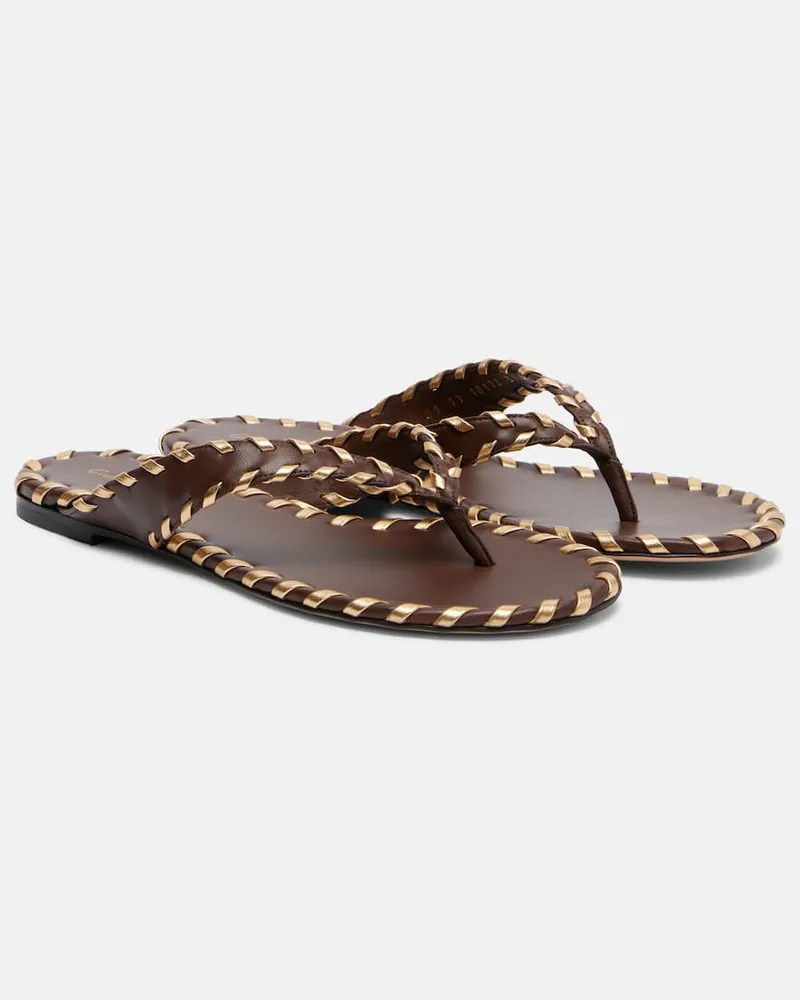 Gianvito Rossi Sandalen aus Leder Braun