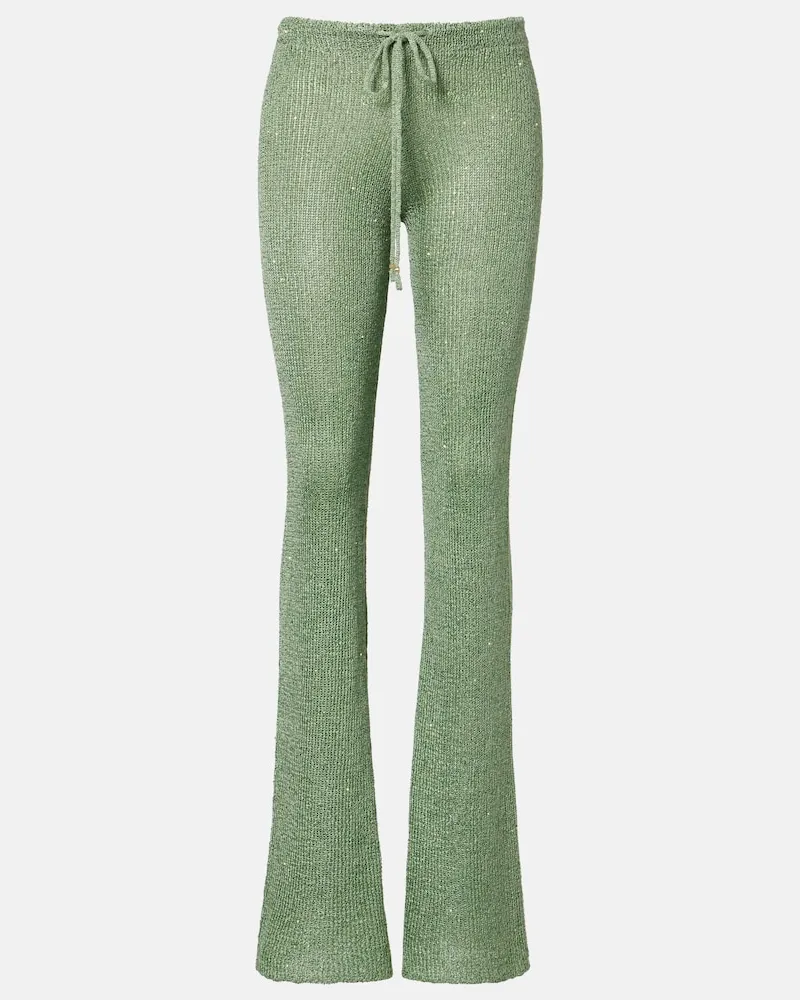 BANANHOT Schlaghose Liz mit Pailletten Grün