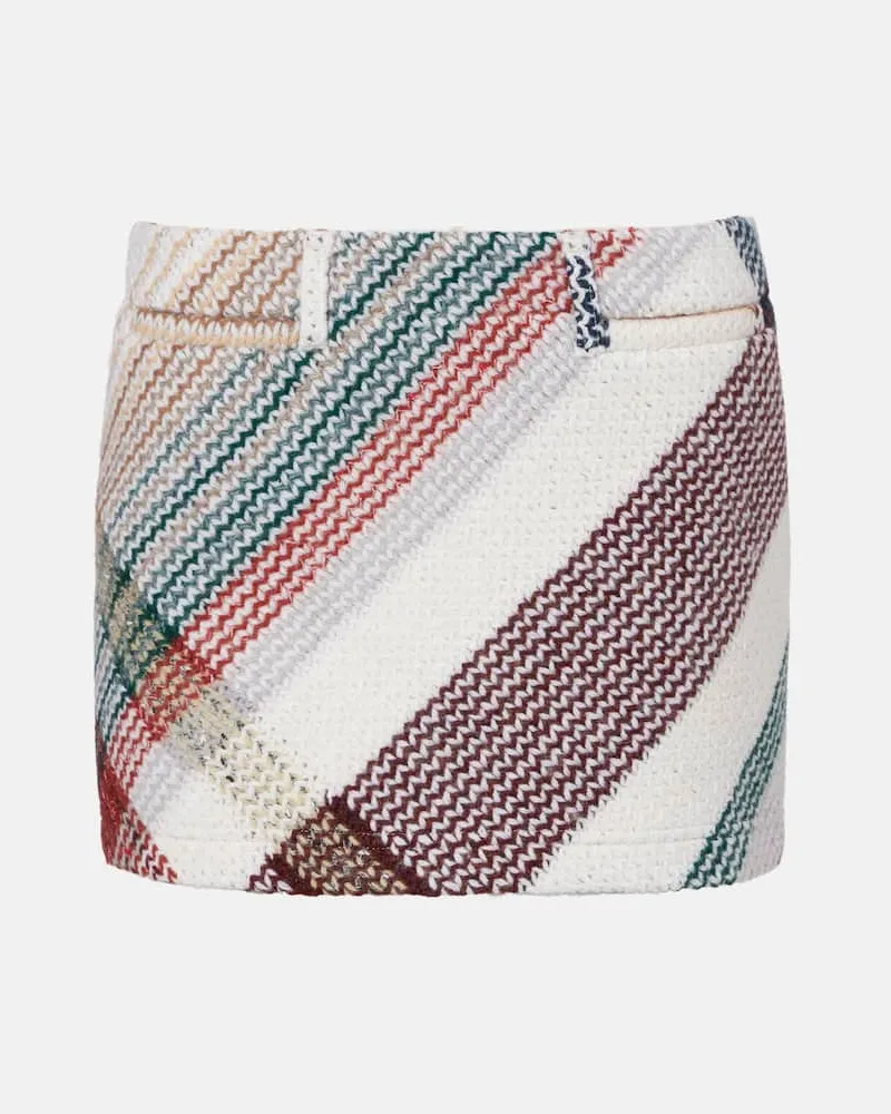 Missoni Minirock aus einem Wollgemisch Multicolor