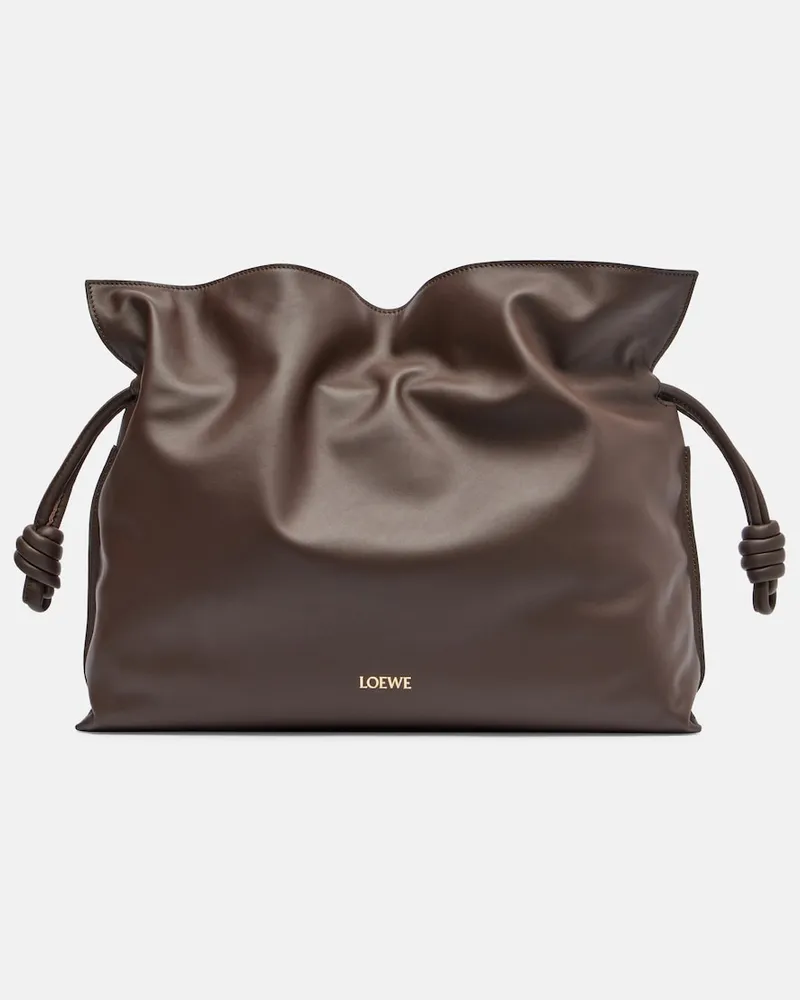 Loewe Tote Bag Flamenco Large aus Leder Braun