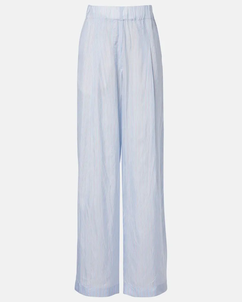 Dries van Noten Weite Hose Blau
