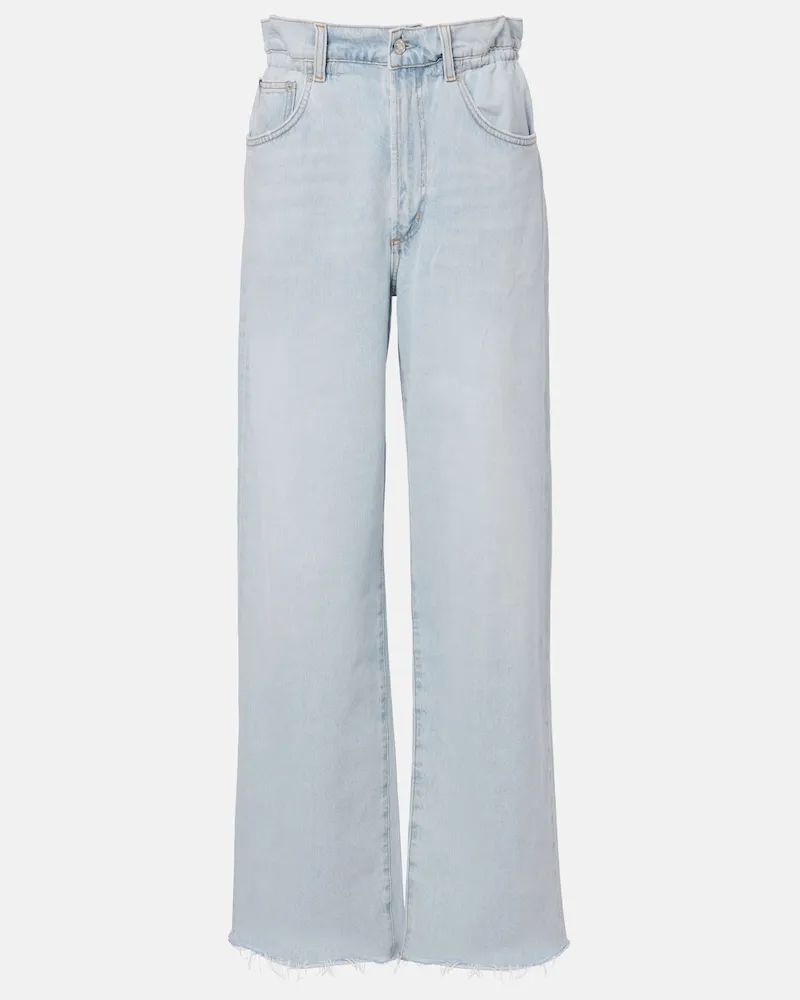 AGOLDE Wide-Leg Jeans Lyonne Blau