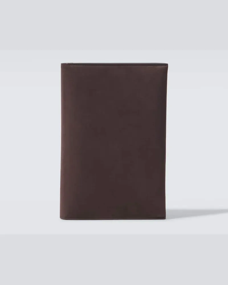 The Row Reisepass-Etui aus Leder Braun