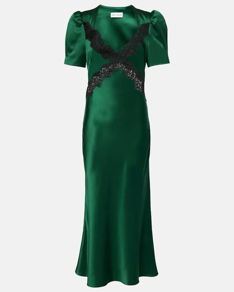 Rebecca Vallance Slipdress Charelle aus Seide Grün
