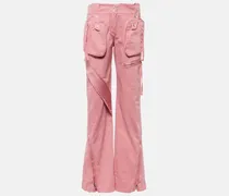 Straight Low-Rise Cargo-Jeans