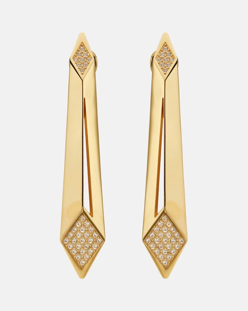 Versace Ohrringe mit Kristallen Gold