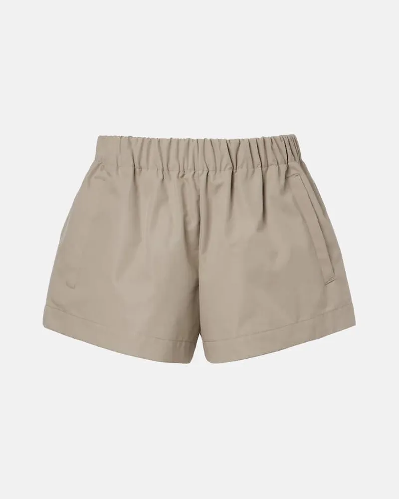 WARDROBE.NYC Shorts Clean aus einem Baumwollgemisch Beige