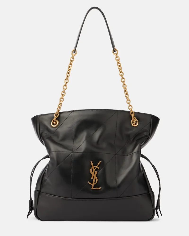 Saint Laurent Schultertasche Jamie Shopping Small aus Leder Schwarz
