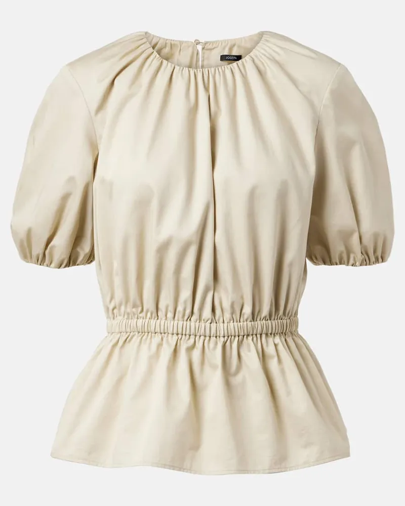 Joseph Top Merlin aus Baumwollsatin Beige
