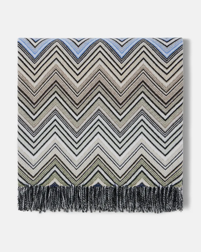 Missoni Decke Perseo aus Wolle und Kaschmir Multicolor