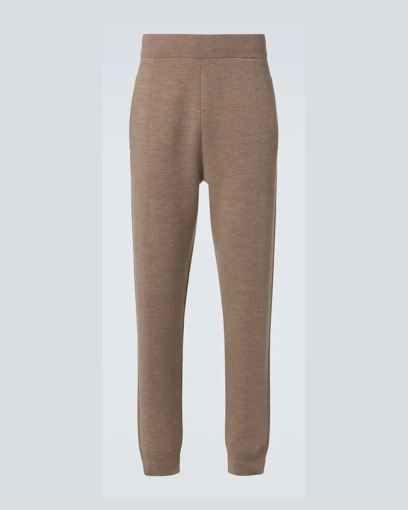 FUSALP Jogginghose Gaston aus einem Wollgemisch Beige