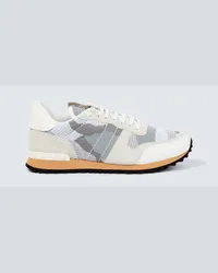 Valentino Garavani Sneakers Rockrunner mit Leder Weiss