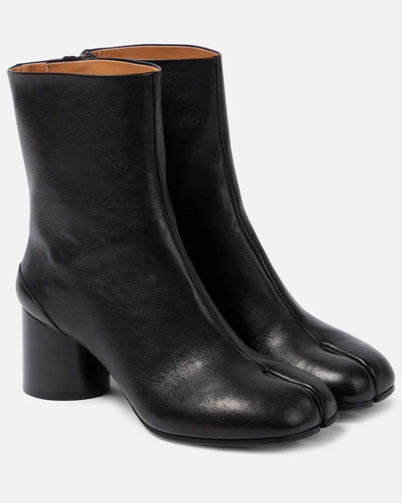 Maison Margiela Ankle Boots Tabi 60 aus Leder Schwarz