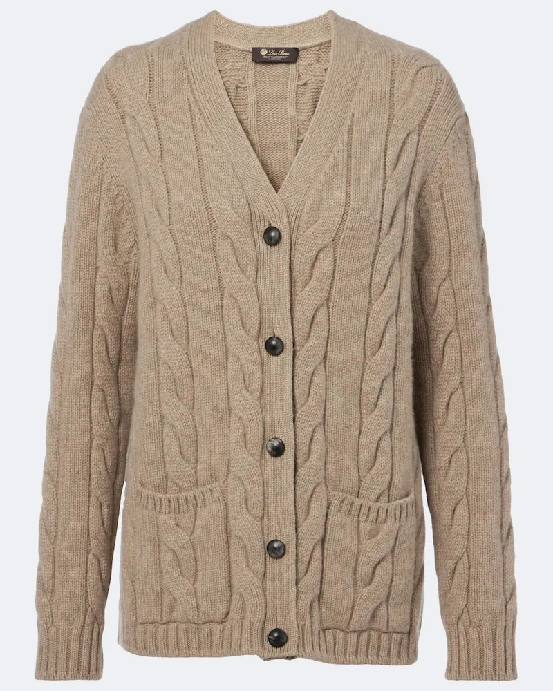 Loro Piana Cardigan Napier aus Kaschmir Braun