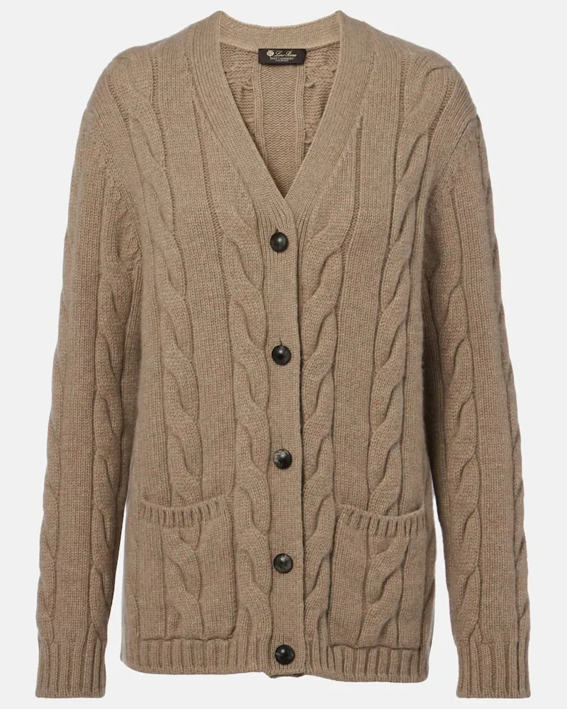 Loro Piana Cardigan Napier aus Kaschmir Braun
