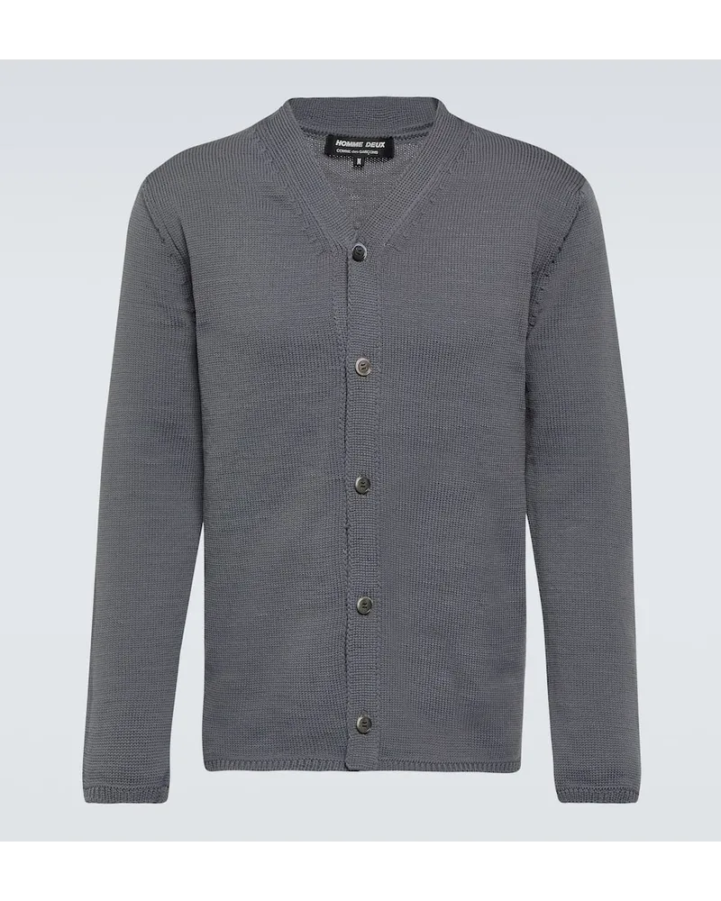 Comme des Garçons Comme des Garcons Homme Deux Cardigan aus Jersey Grau