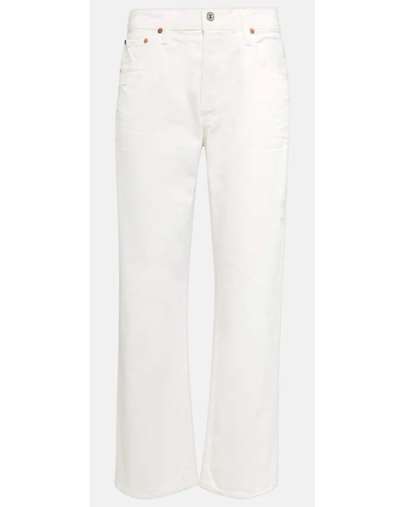 Citizens of humanity Mid-Rise Straight Jeans Neve Weiss