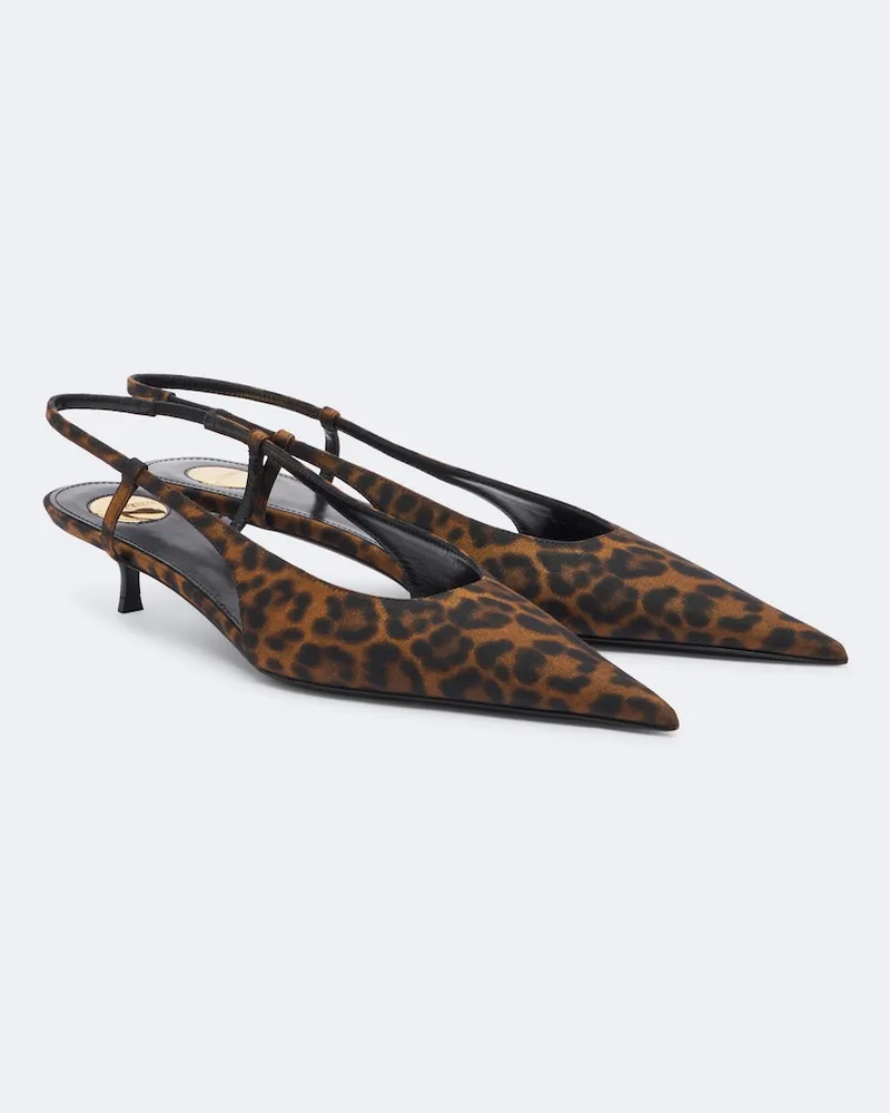 Saint Laurent Slingback-Pumps Secret Multicolor