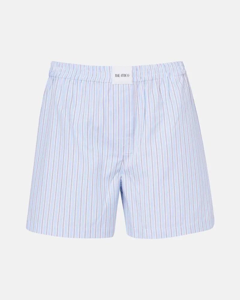 ATTICO Shorts aus Baumwolle Blau