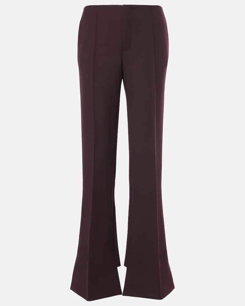 Chloé Chloé Weite Hose aus Wolle Braun