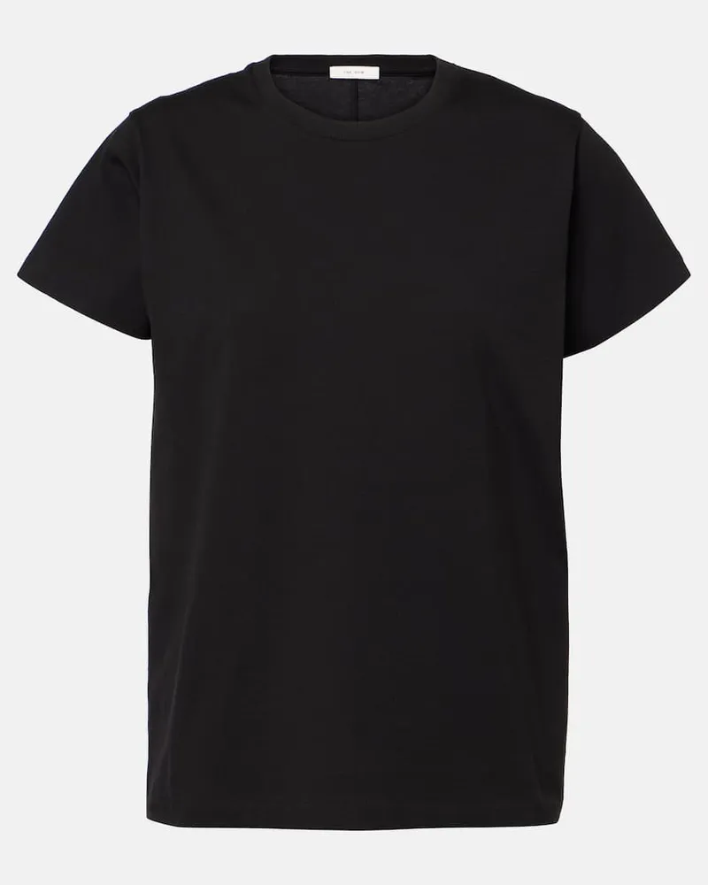 The Row T-Shirt Florie aus Baumwoll-Jersey Schwarz