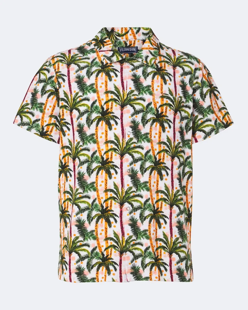 Vilebrequin Bedrucktes Hemd Charli aus Frottee Multicolor