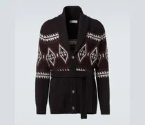 Cardigan aus Wolle, Seide und Kaschmir