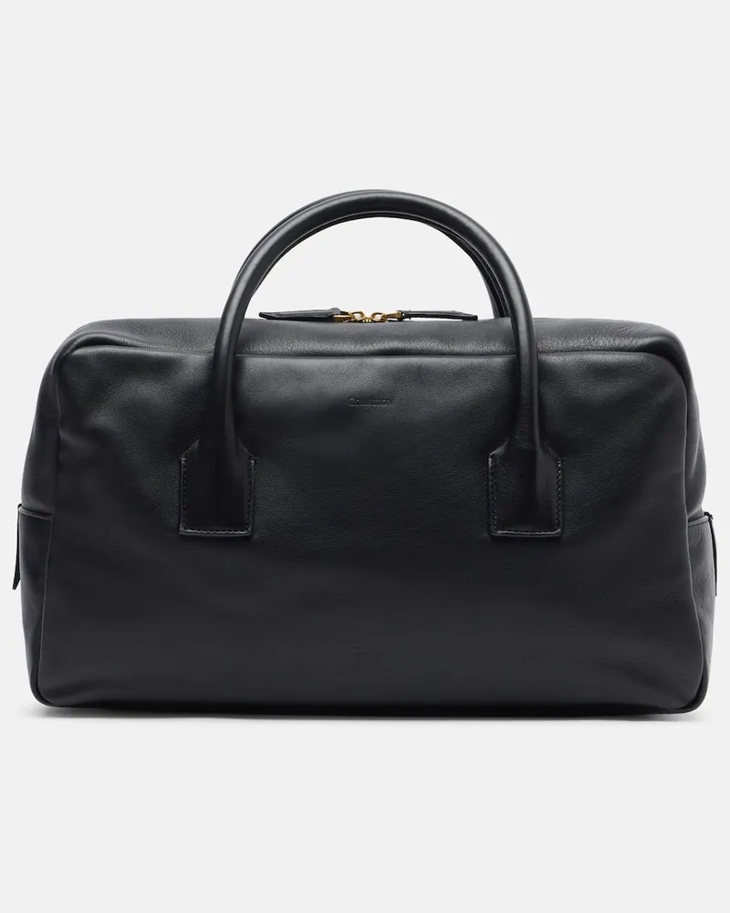Calvin Klein Tote Bag America Medium aus Leder Schwarz