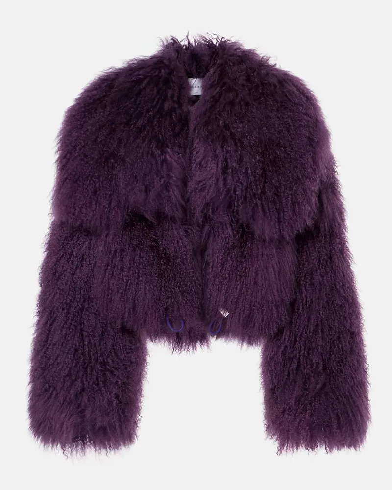 ATTICO Jacke aus Shearling Lila
