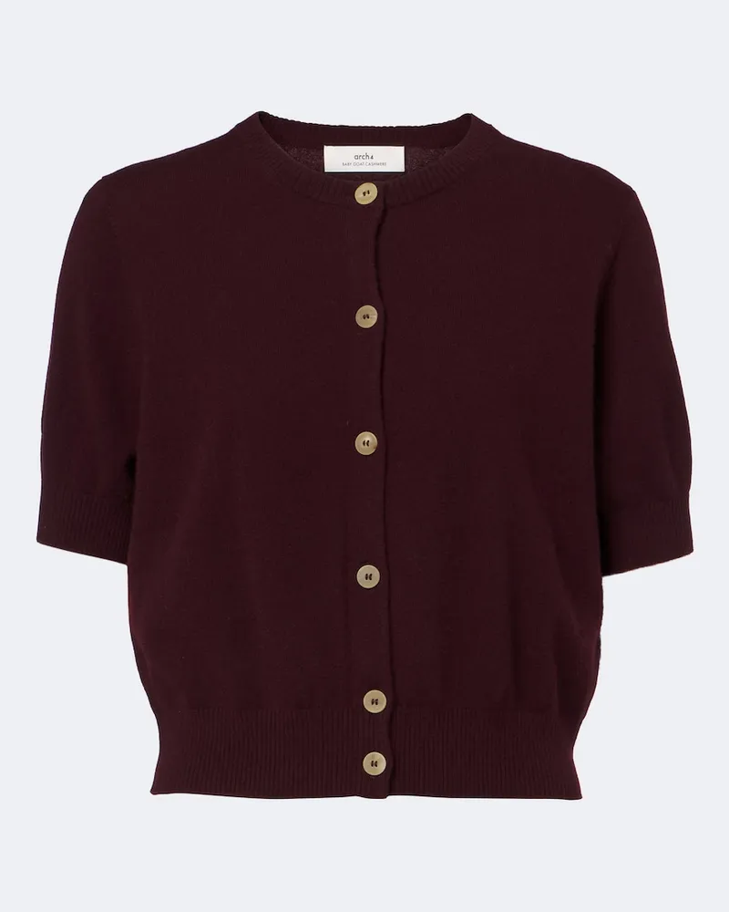 arch4 Cardigan Stanley aus Kaschmir Burgunderrot