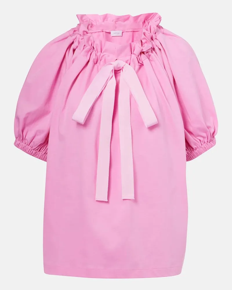 Patou Top aus Baumwoll-Jersey Rosa
