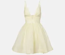 Minikleid Illuminate aus Leinen und Seide
