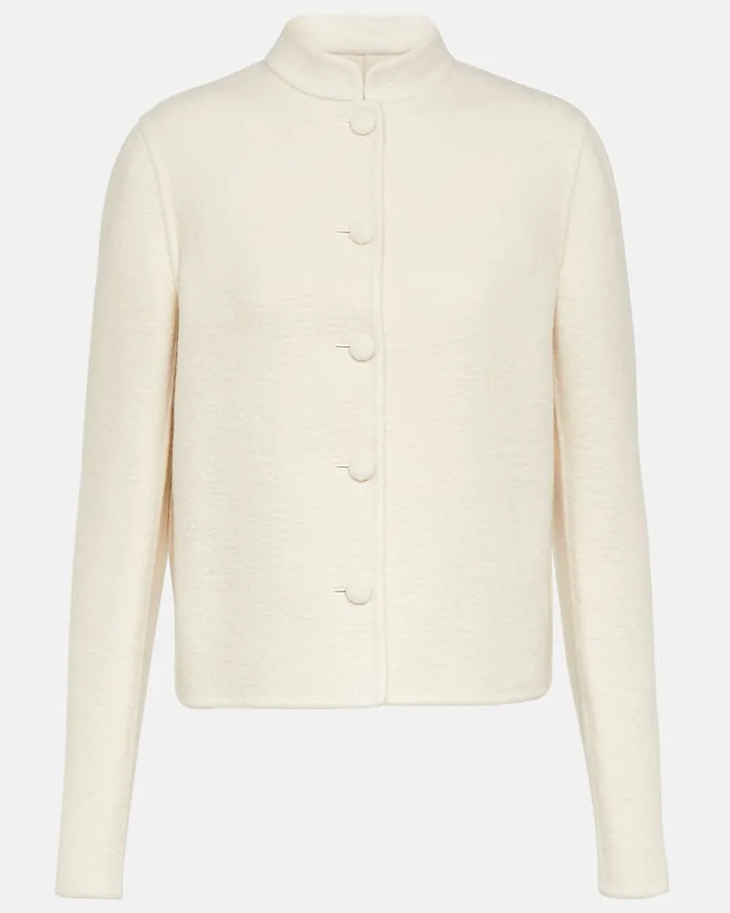 Gabriela Hearst Jacke Larrington aus Kaschmir Weiß