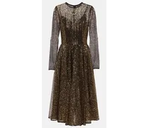Midikleid aus Tüll mit Pailletten