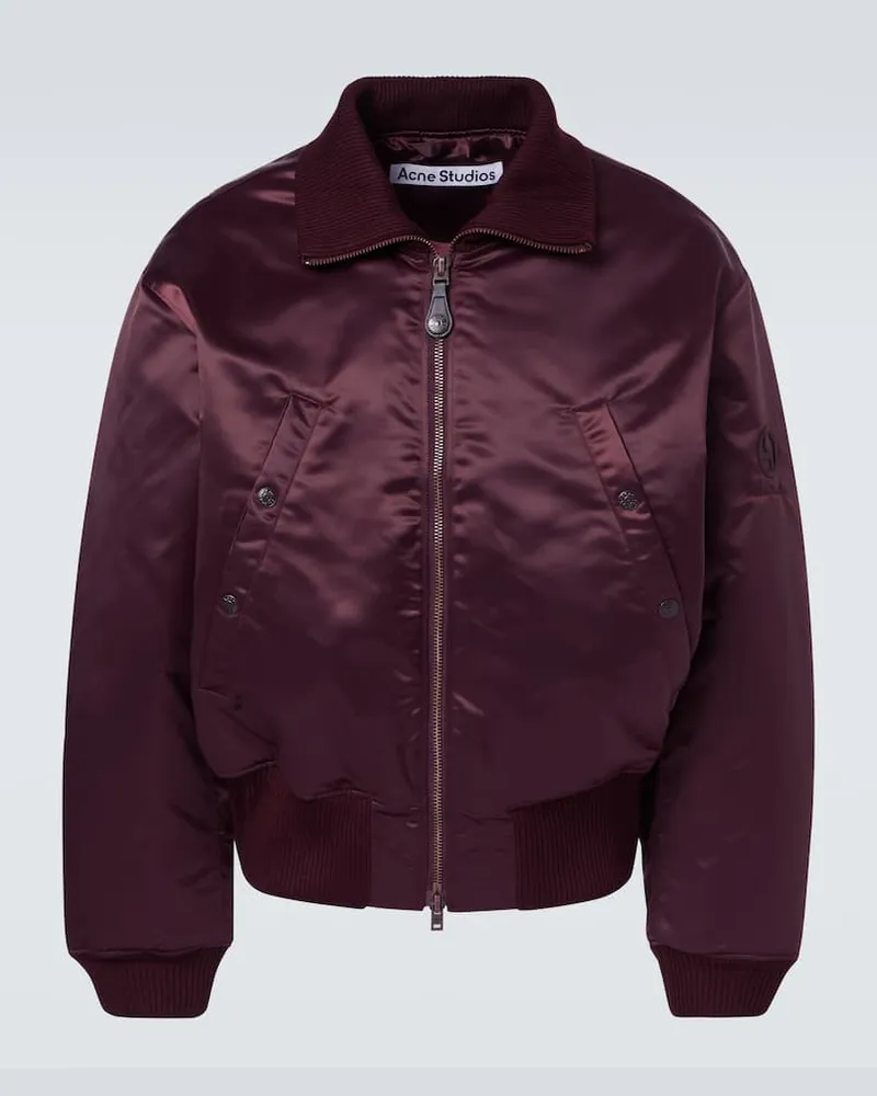 Acne Studios Bomberjacke Burgunderrot